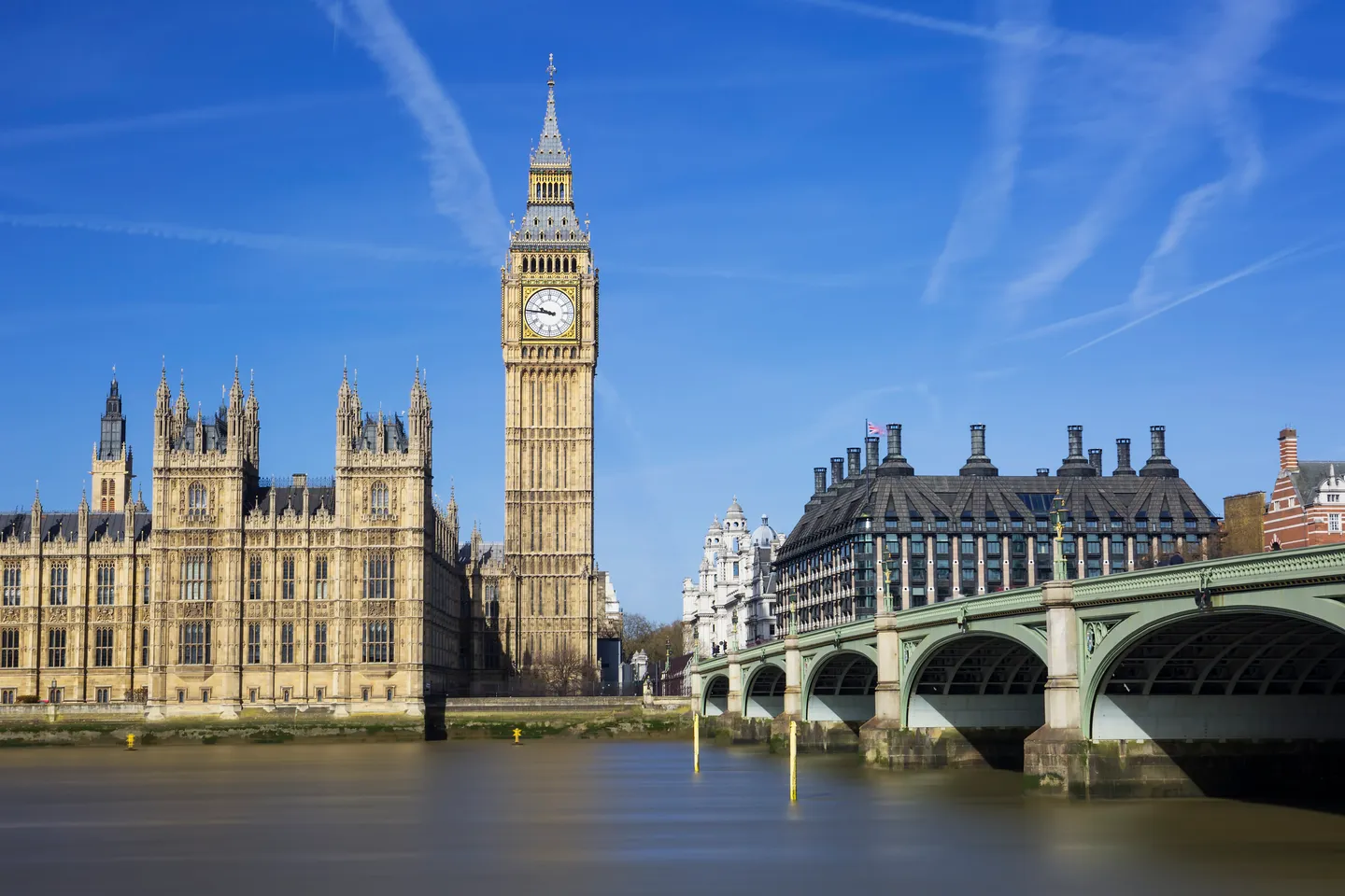 ภาพหอคอย Big Ben และอาคารรัฐสภาสหราชอาณาจักร